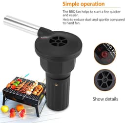 Allecto - Elektrische Ventilator - Krachtige Koeling - Laag Geluidsniveau - Draagbaar - Batterij Voeding - Ideaal voor Buitenactiviteiten - Compa — thumbnail 5