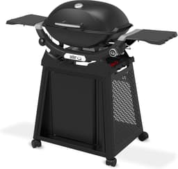 Gasbarbecue met onderstel 100x100x100 cm – 4,11 kW gietijzeren grillrooster – 1 brander – 2065 cm² kookoppervlak – vrijstaand buiten BBQ grill met deksel en wielen – HomebyNicole — thumbnail 1