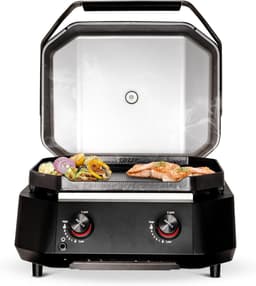 Gas Plancha Grill 61x65x44 cm – G-500 5kW BBQ met 2 U-vormige Branders, LED Ontsteking, Thermometer & 535x418 mm Grilloppervlak – HomebyNicole — thumbnail 4