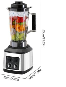 Multifunctionele Keukenmachine – Blender – Food Processor – Sapmaker – IJscrusher – Grote Inhoud 3L+1,5L+0,5L – Krachtige 9500W Motor – Stille Frequentie Technologie — thumbnail 1
