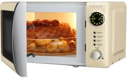 Magnetron - Compacte Oven - Snelle Maaltijden - Met Grill Functie - 20 Liter Capaciteit - Beige — thumbnail 2