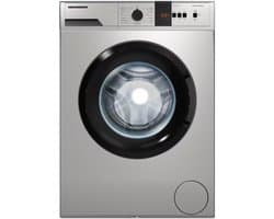 Voorlader Wasmachine - Compacte Wasmachine - Huishoudelijk Gebruik - 15 Wasprogramma's - 49x60x85 cm - Zilver