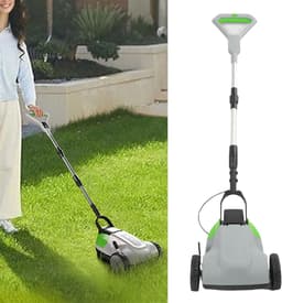 Draadloze Grasmaaier - Elektrische Grastrimmer - Gazon Onderhoud - Borstelloze Motor - 3 Maaihoogtes - Zwart — thumbnail 4
