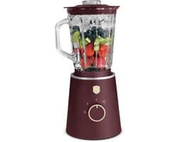 Standmixer - Keukenmachine - Smoothies Maken - Glazen Reservoir - 15 L - Mat Bordeauxrood