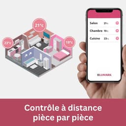 Intelligente Thermostaatkop - Slimme Radiatorregelaar - Energie Besparen - App en Spraakbesturing - Universele Adapters - Wit — thumbnail 3