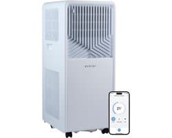 Evolar Mobiele Smart Airco - 12000 BTU - Koelen & Verwarmen - WiFi - App & Afstandsbediening - Airconditioner - met Afvoerslang - Slaapkamer, Woonkamer, Kantoor - EVO-012CHW
