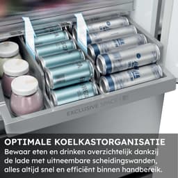 Haier HTR3518ENMX - Koel-vriescombinatie - 303L - Direct Access Lades - Flexible Deur Vakken - Total No Frost - 99% Air Surround - Energieklasse E - 10 Jaar Garantie op onderdelen — thumbnail 4