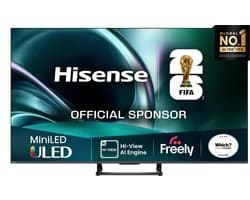 Hisense 55U7QTUK – 55 inch 4K Mini ULED Smart TV – Dolby Vision – Full Array Local Dimming