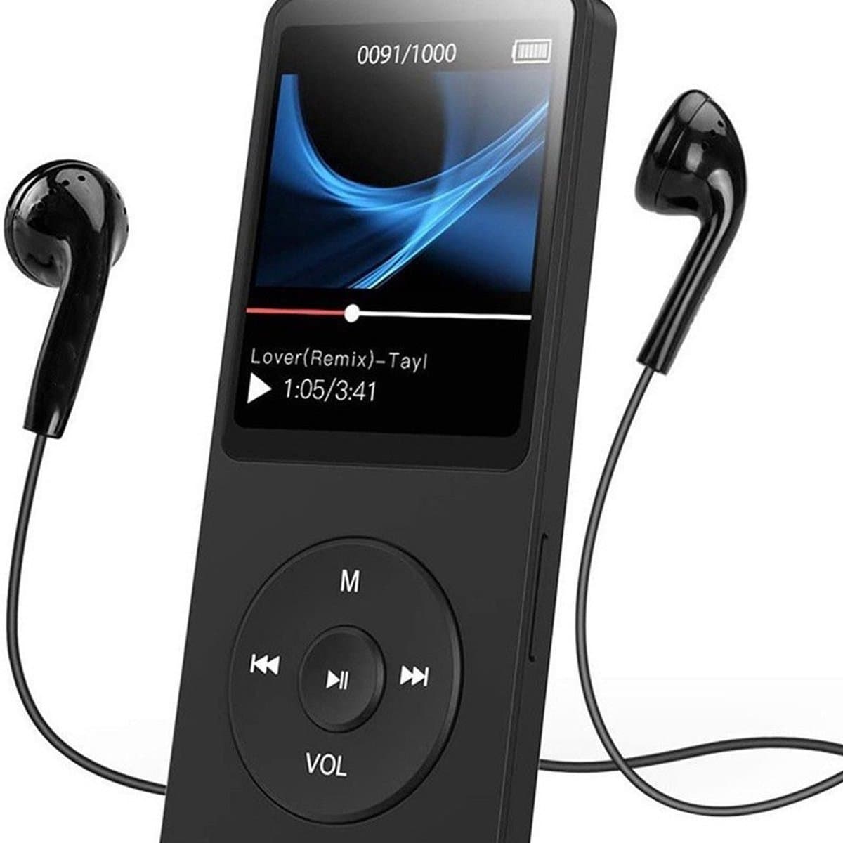 Draagbare MP3-speler, muziekspeler, videospeler en fotoviewer met een 1,77-inch LCD-scherm. Draagbare mini-MP3-muziekspeler. — afbeelding 1