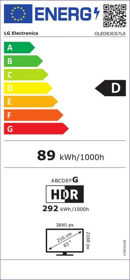 LG Evo AI 83C67LA - Ultra HD 4K - OLED-tv - 83 inch - 2026 — thumbnail 2