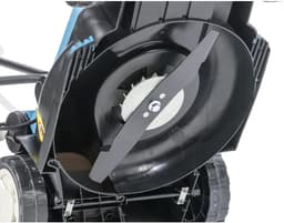 Accu Grasmaaier - Elektrische Grasmaaier - Gazon Onderhoud - Borstelloze Motor - 33 cm Snijdbreedte - Blauw en Zwart — thumbnail 5
