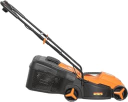 Elektrische Grasmaaier - Grasmaaier - Gazon Onderhoud - 1000 Watt Motor - 32 cm Snijdbreedte - Oranje Zwart — thumbnail 3