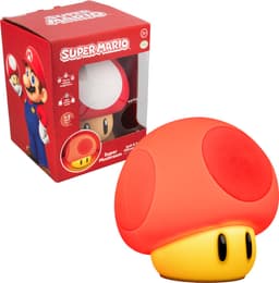 Super Mario Super Mushroom SquishyGlo nachtlamp – oplaadbaar siliconen licht – Paladone — thumbnail 3