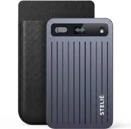 Stelie AI Voice Recorder - Digitale Opname Recorder met AI Transcriptie - 64 GB - 40 Uur Opnameduur - 161 Talen - Geluidsrecorder voor Vergaderingen en Interviews — thumbnail 1