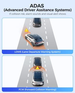 Auto Camera - Dashcam Voor Achter - Veilig Rijden Vastleggen - 4K Resolutie Nachtzicht - Met 64GB Kaart - Zwart — thumbnail 3