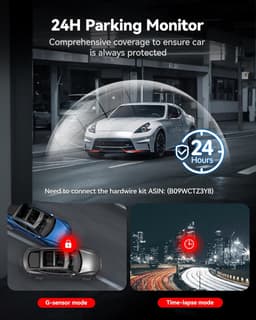 4K Dash Cam - Autocamera Voor en Achter - Veilige Ritten Registreren - Touchscreen Bediening - 3.18 Inch Scherm - Zwart — thumbnail 3