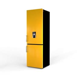 NUNKI LARGEH2O-FYELL / Combi Bottom Koelkast, E klasse, 268l, Waterdispenser, Lucid Yellow, Gloss (FRONT only) — thumbnail 5