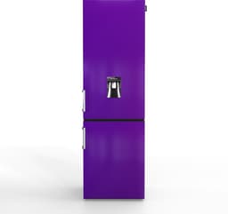 NUNKI LARGEH2O-FPLU / Combi Bottom Koelkast, E klasse, 268l, Waterdispenser, Plum Explosion, Gloss (FRONT only) — thumbnail 1