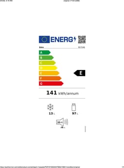 Beko B1754N-1 Tafelmodel koelkast Inbouw + 3 Jaar Gratis Extra Garantie — thumbnail 2