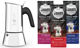 Bialetti Venus Percolator RVS 10 kops + Bialetti koffie proefpakket 3 x 250gr — thumbnail 1