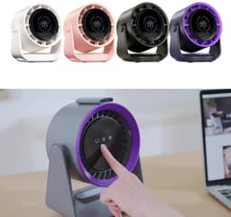 Portable Fan- Bureauventilator - Adjustable Cooling Fan-Convenient Digital Display Fan -USB Office Fan-Indoor Fan Suitable for Indoor Use-199 instelbare windsnelheden om uit te kiezen - Roze — thumbnail 3