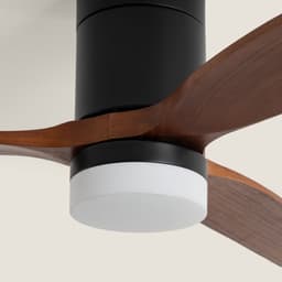 Fantiluxe - Filip - Plafondventilator met verlichting - Zwart Donker Hout - Ø132cm - Afstandsbediening - Met lamp - Plafond ventilator - Slaapkamer — thumbnail 4
