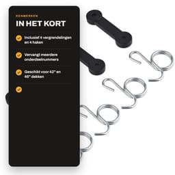 Dailygoods- Grasklep 4x Vergrendeling - 4x Haak - Vervanging voor Husqvarna - Onderdeelnummer 532160793 - Geschikt voor 42"/46" Dekken - Compatibel met Diverse Modellen — thumbnail 2