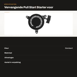 Dailygoods- Pull Starter Vervanging - Trekstarter - Geschikt voor Kohler XT149/XT173/XT650 - Metaal - Diameter 14 cm - Gewicht 468 g — thumbnail 3