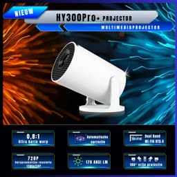 QUOVO® Draagbare beamer - Beamer - Projector - Mini Beamer - Wit - 11cm x 19cm x 11cm — thumbnail 5