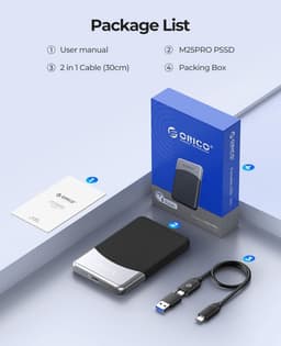 Externe SSD - Draagbare Opslag - Snelle Data Transfer - 5 Gbps Snelheid - 1 TB - Zwart — thumbnail 2