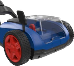 Accu Grasmaaier - Handmaaier - Kleine gazons onderhouden - Borstelloze motor - 21 cm snijbreedte - Blauw zwart rood — thumbnail 4