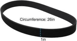 Dailygoods- Aandrijfriem Rubber 26 Inch - Compatibel met Hilti DSH600X - Slijtvast - Gesloten Lus - Breedte 10 mm - Duurzaam - Transmissieriem — thumbnail 2