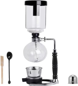Dailygoods- Koffiezetapparaat vacuüm - Hittebestendig Glas - 5 Kopjes - 600 ml - Roestvrij Staal - Inclusief Filterpatroon - Vacuümkoffiemaker — thumbnail 1