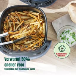 AHD® Mini airfryer - Airfryer - Airfryer klein - Blauw - 23cm x 29cm x 30cm — thumbnail 4