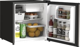 Mini Koelkast - 46L Zilver Verplaatsbaar Vrijstaand Met - Omkeerbare Deur Verstelbare Thermostaat 0-8°C - Stille 41dB Energieklasse F - Voor Thuis Slaapkamer Kantoor Hotel Drankkoelkast Kleine Koelkas — thumbnail 1