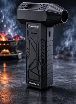 elektrische BBQ Ventilator - Vuurgolfbuis -Kamperen - Picknicken - BBQ - Zomer - Vakantie — thumbnail 2