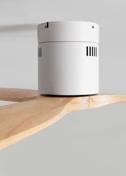 CREATE - Plafondventilator silent 100% hout 40W (Ø112cm) - Geen licht - Afstandsbediening - 6 snelheden - Programmeerbaar - WIND CALM NATURAL WOOD — thumbnail 2