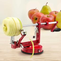 Huishoudelijke Machine - Alles-in-één Schillen - Fruit Groente Schillen - Handmatige Bediening - 2 Kilogram - Rood — thumbnail 2