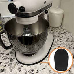 Mixer Mat - Keukenmachine Accessoire - Keuken Werkblad - Makkelijk Verplaatsbaar - 33x20cm - Zwart — thumbnail 2