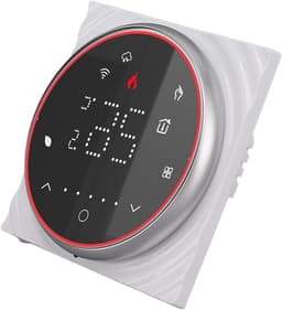 Slimme Thermostaat - Digitale Regelaar - Thuisverwarming Instellen - Ultradun Paneel - LED Display - Zwart — thumbnail 1