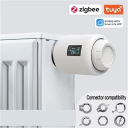 Slimme Thermostaat - Radiatorkraan App - Energie Besparen - Programmeerbaar Schema - M30x1.5 - Wit — thumbnail 5