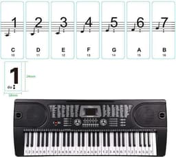 Áengus Piano/Keyboard Stickers – Transparante Verwijderbare Pianostickers voor 54, 61 en 88 toetsen — thumbnail 2