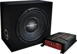 Pioneer GXT3730B bestaat uit TSA-30S4 subwoofer en GM-A3702 versterker — thumbnail 1