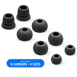 MMOBIEL Siliconen Oordopjes set voor Powerbeats 2 / 3 Wireless (ZWART) hoofdTelefoon 4 Paar — thumbnail 2
