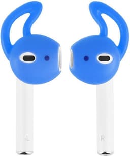 KELERINO. Anti-slip siliconen earhooks / earhoox / oorhaken geschikt voor Airpods 1 & 2 - Lichtblauw — thumbnail 1