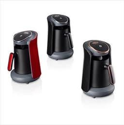 Arzum OKKA Minio Red - Turkse Koffiemachine - Zwart & Rood | 4 kopjes | OK004-R - Black & Red | Turkish Coffee Maker — thumbnail 2