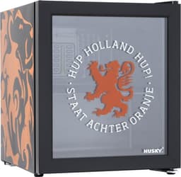 Husky KK50-DUTCHLION - Mini Koelkast - Met Glazen Deur - 46 Liter - 40dB - Oranje - Leeuw — thumbnail 1