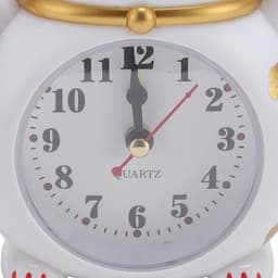 Lucky Cat Alarmklok Chinees Lucky Cat Table Clock Cute Cartoon Clock Decoratie Ornament voor Kinderkamer Kinder Slaapkamer (YF2025B) — thumbnail 4