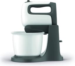 REN® Mixer met mengkom - Mixer - Mixer met mengkom keukenmachine - Wit/Zwart - ‎28cm x 10cm x 32cm — thumbnail 2