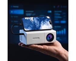 Mini Beamer Draagbaar met Full HD 1080p LCD Scherm 300 Lumen USB voor Smartphone en Laptop
